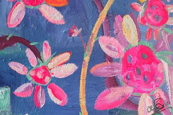Photo of a painting by Australian artist Claire Phillips titled Spring
