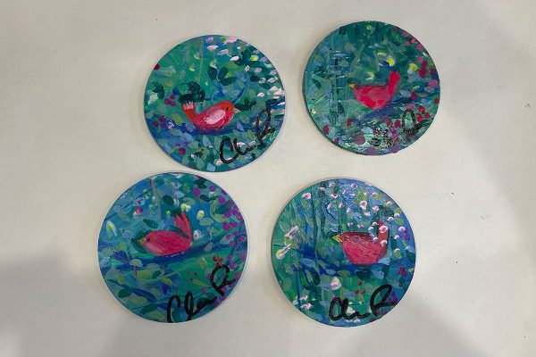 round coasters individually painted